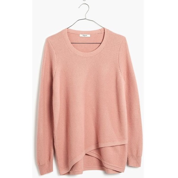 Madewell Sweaters - Madewell Feature Pullover Sweater - pink XS